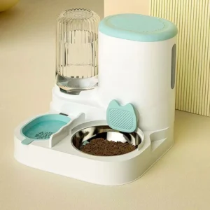 Mangeoire pour chat et chien (gris)